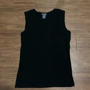 CLOSET CLEAR OUT SALE - Ann Taylor black v-neck tank top size XS